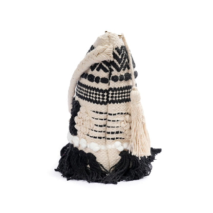 Cotton Bohemian Bag, Sling Bag for Girls and Women Handmade Cotton Purse, Ethnic Crossbody - HB1002