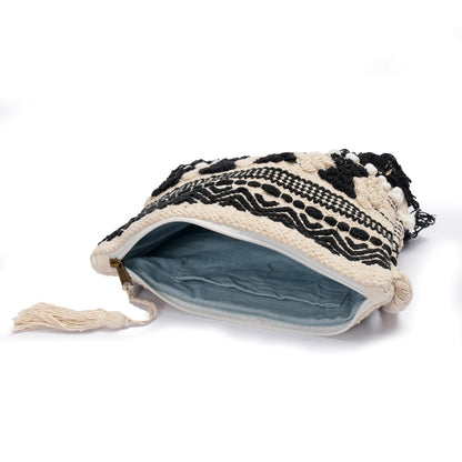 Cotton Bohemian Bag, Sling Bag for Girls and Women Handmade Cotton Purse, Ethnic Crossbody - HB1002