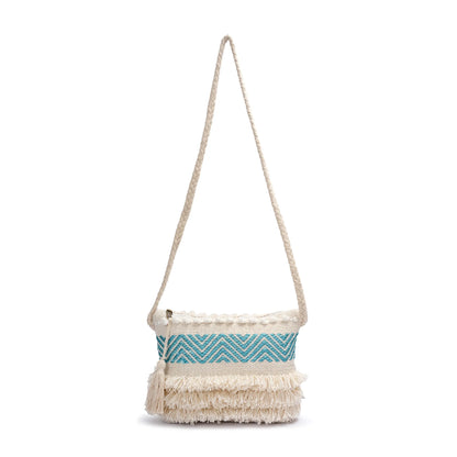 Cotton Bohemian Bag, Sling Bag for Girls and Women Handmade Cotton Purse- HB10024