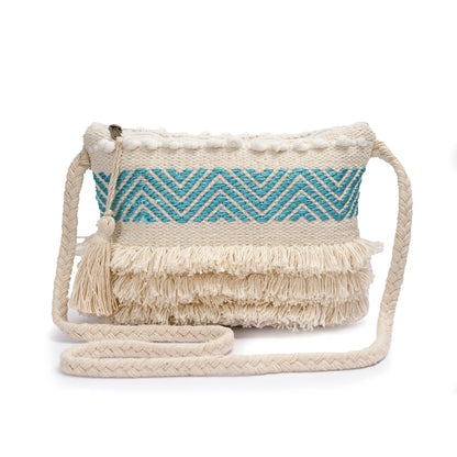 Cotton Bohemian Bag, Sling Bag for Girls and Women Handmade Cotton Purse- HB10024