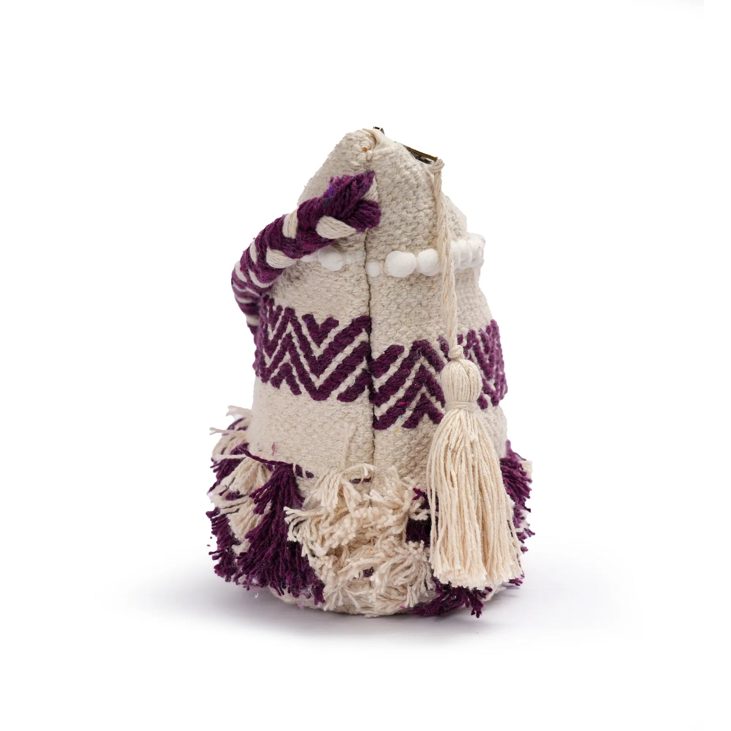 Cotton Bohemian Bag, Sling Bag for Girls and Women Handmade Cotton Purse, Ethnic Crossbody HB1003