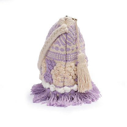 Cotton Bohemian Bag, Sling Bag for Girls and Women Handmade Cotton Purse, Ethnic Crossbody - HB10019